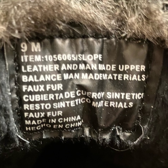 Khombu The Slope Winter Snow Boots Faux Fur Size 9 - Picture 9 of 12